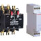 Hybrid Relay Module And Contactor Isolated On White Background.